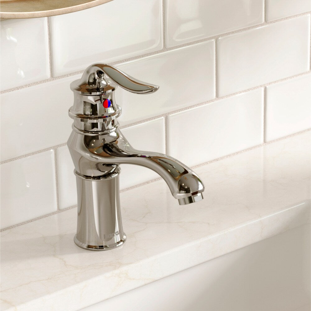 Dartford Single Hole Single Handle Basin Bathroom Faucet with Matching Pop-up Drain in Chrome