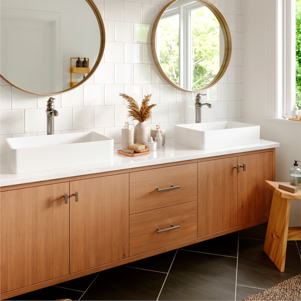 Dartford Single Hole Single Handle Vessel Bathroom Faucet-Matching Pop-up Drain in Stainless Steel