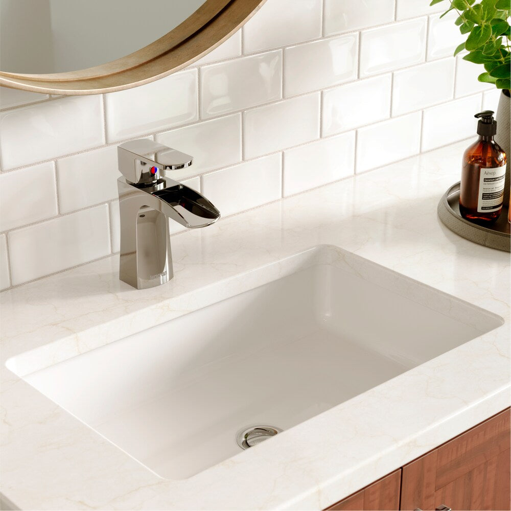 Kassel Single Hole Single Handle Basin Bathroom Faucet with Matching Pop-up Drain in Chrome