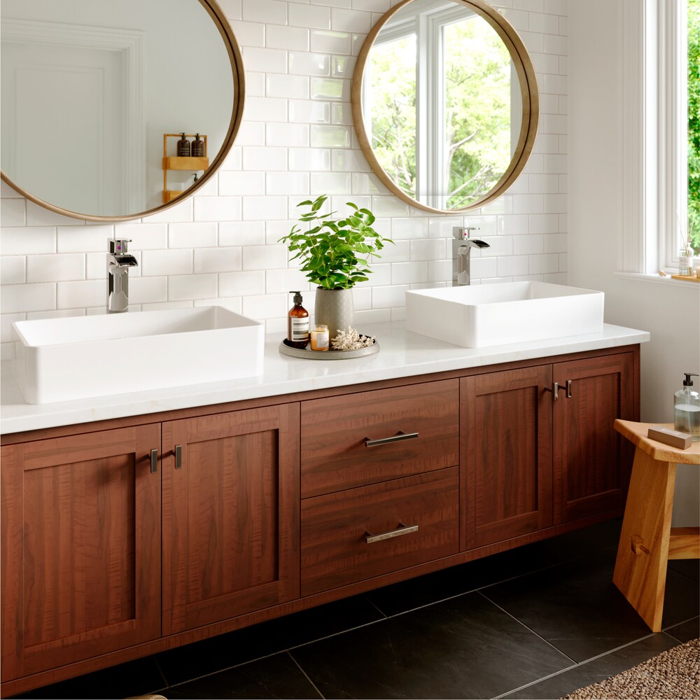 Kassel Single Hole Single Handle Vessel Bathroom Faucet with Matching Pop-up Drain in Chrome