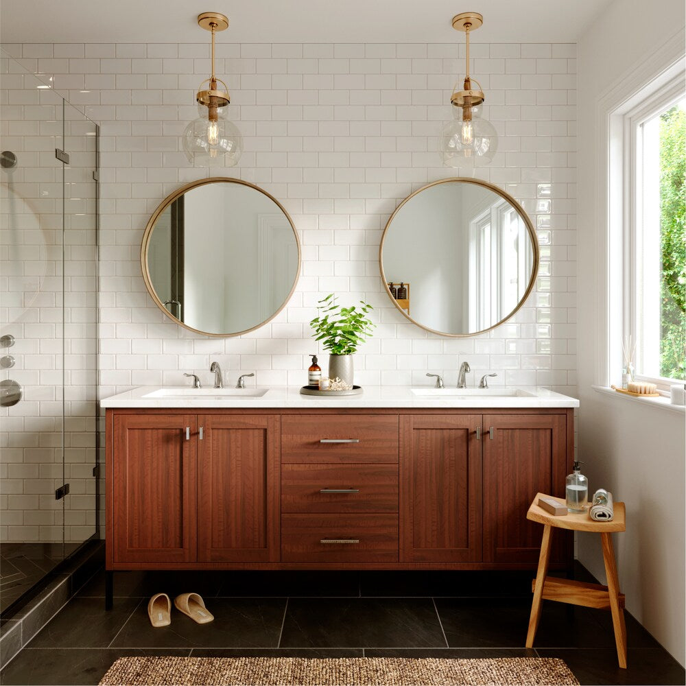 Fulham Three Hole Two Handle Widespread Bathroom Faucet with Matching Pop-up Drain in Chrome