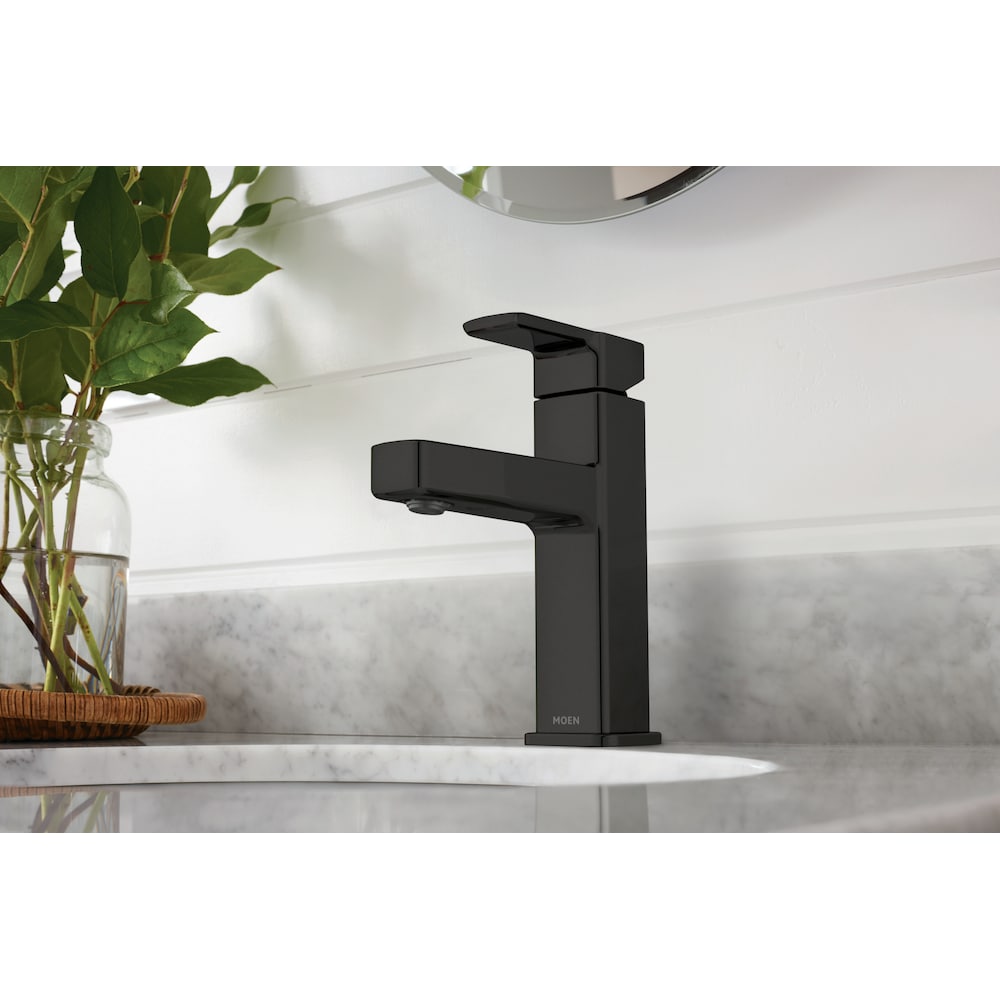 Zoni Single Handle 4-inch Centerset/Single Hole Bathroom Sink Faucet/Tap in Matte Black