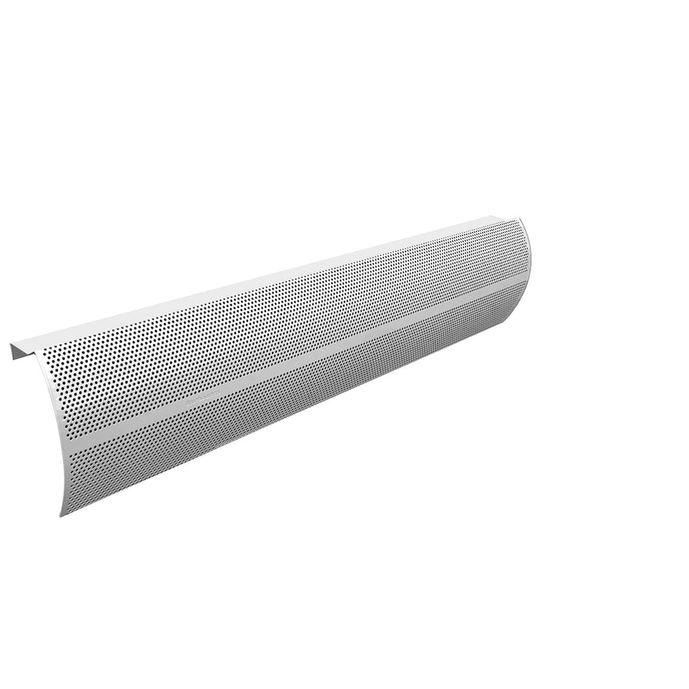Elliptus Series 3 ft. Galvanized Steel Easy Slip-On Baseboard Heater Cover in White