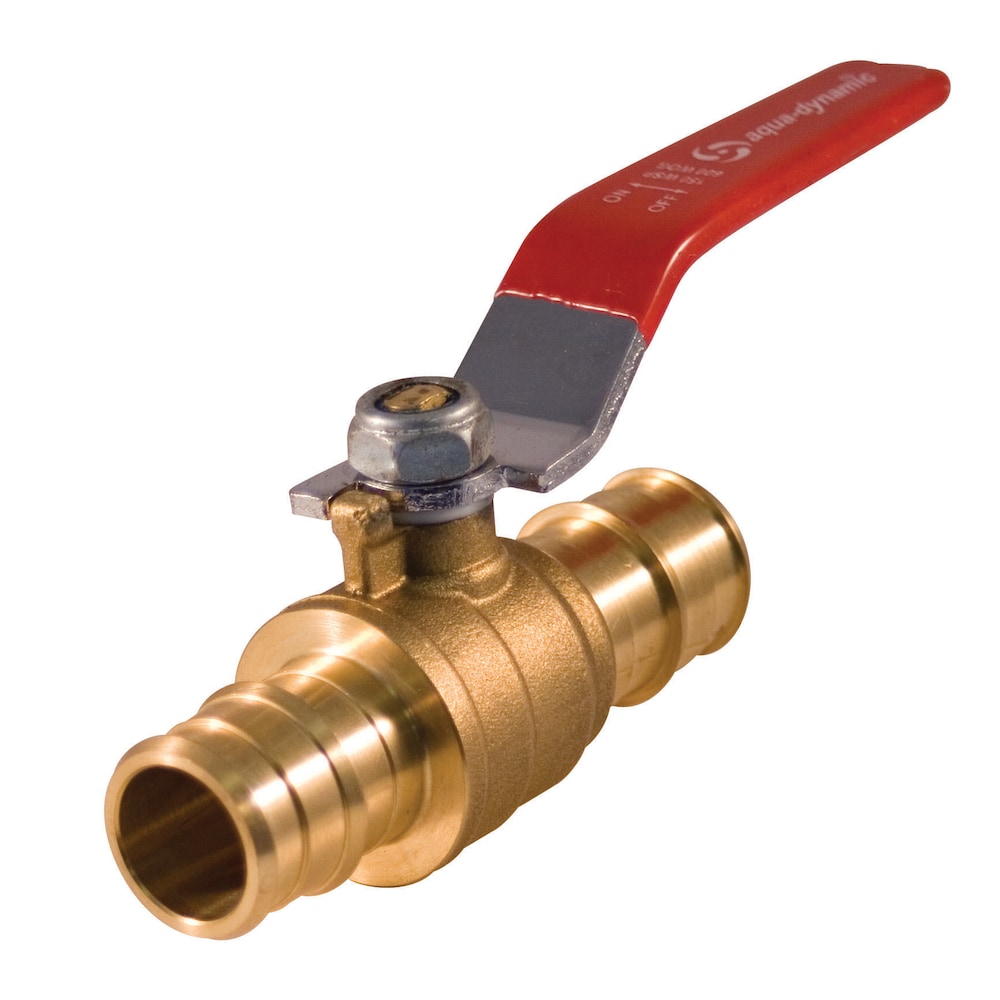 1-1/4-inch F1960 PEX Forged Brass Lever Handle Ball Valve Lead Free