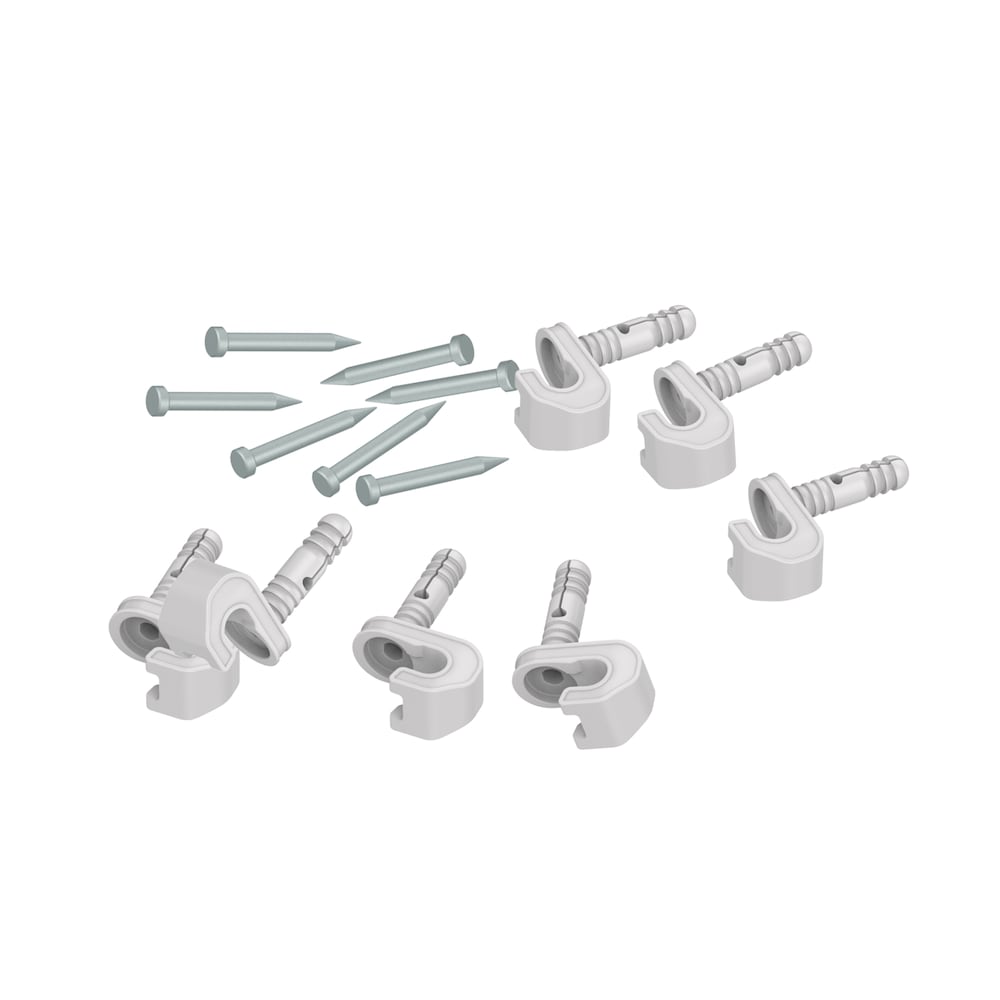 Fixed Mount Closet Organization Shelving Drywall Back Wall Support Clips and Braces (7-Pack)