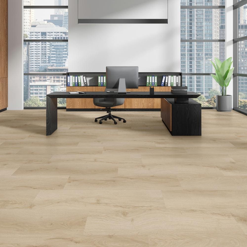 Vesinet Oak 6.5mm x 8.7 in. W x 47.6 in. L 22MIL Click Lock Waterproof Luxury Vinyl Plank Flooring (20.1 sq.ft./case)