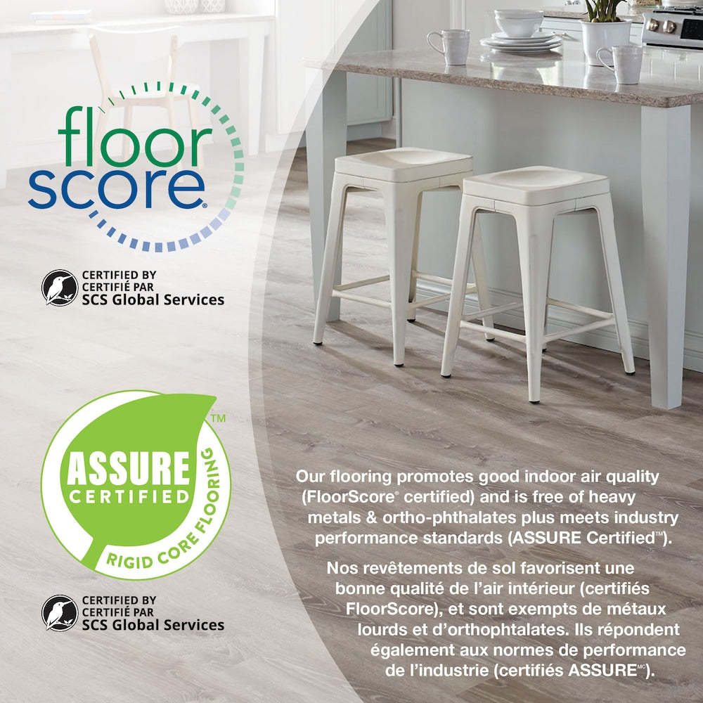 Trail Oak 7mm x 8.7 in. W x 47.6 in. L 22MIL Click Lock Waterproof Luxury Vinyl Plank Flooring (20.06 sq.ft./case)