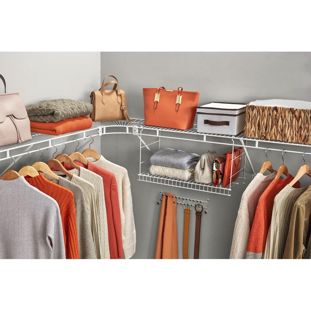 Fixed Mount Closet Organization Wire Shelving Drywall Back Wall Clips (48-Pack)