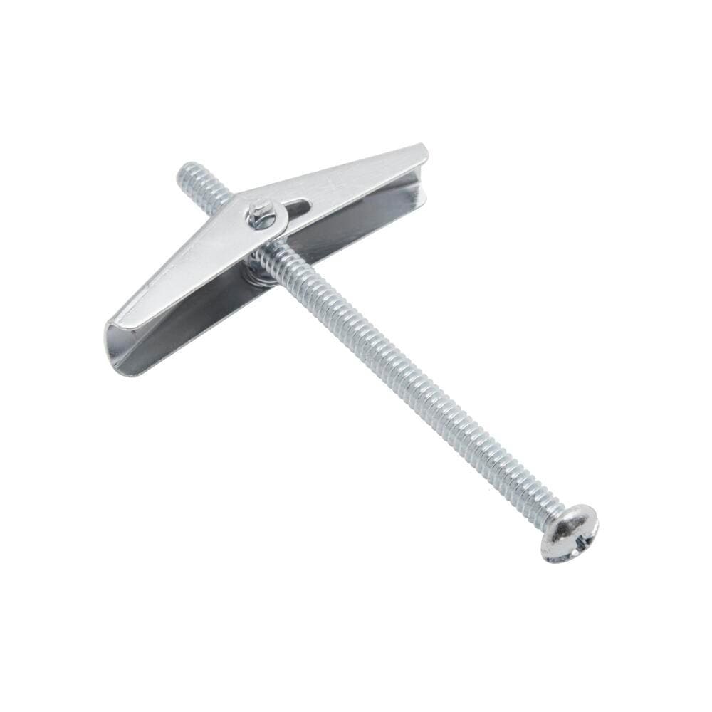 Closet Organization Drywall Anchors Steel Chrome Support Clips and Braces (5-Pack)