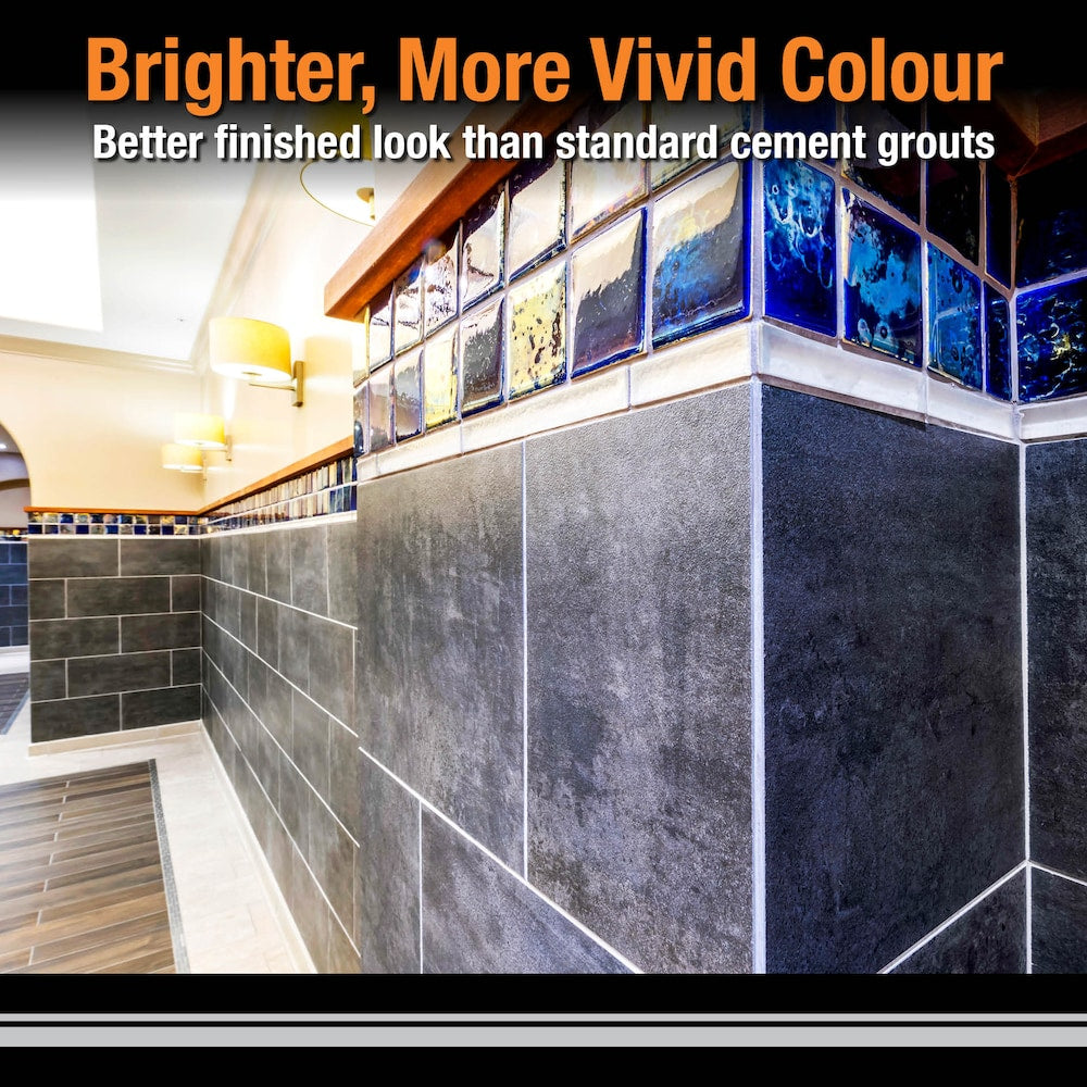 Polyblend Plus 25 lb. 60 Charcoal Sanded Enhanced Colour Grout for Interior and Exterior Locations