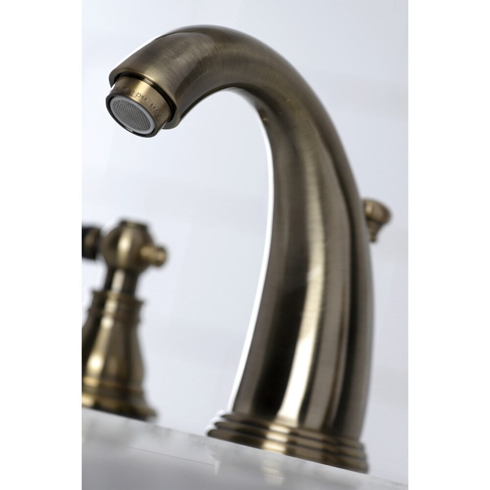 Duchess 8 inch Widespread 2-Handle Bathroom Faucet in Antique Brass