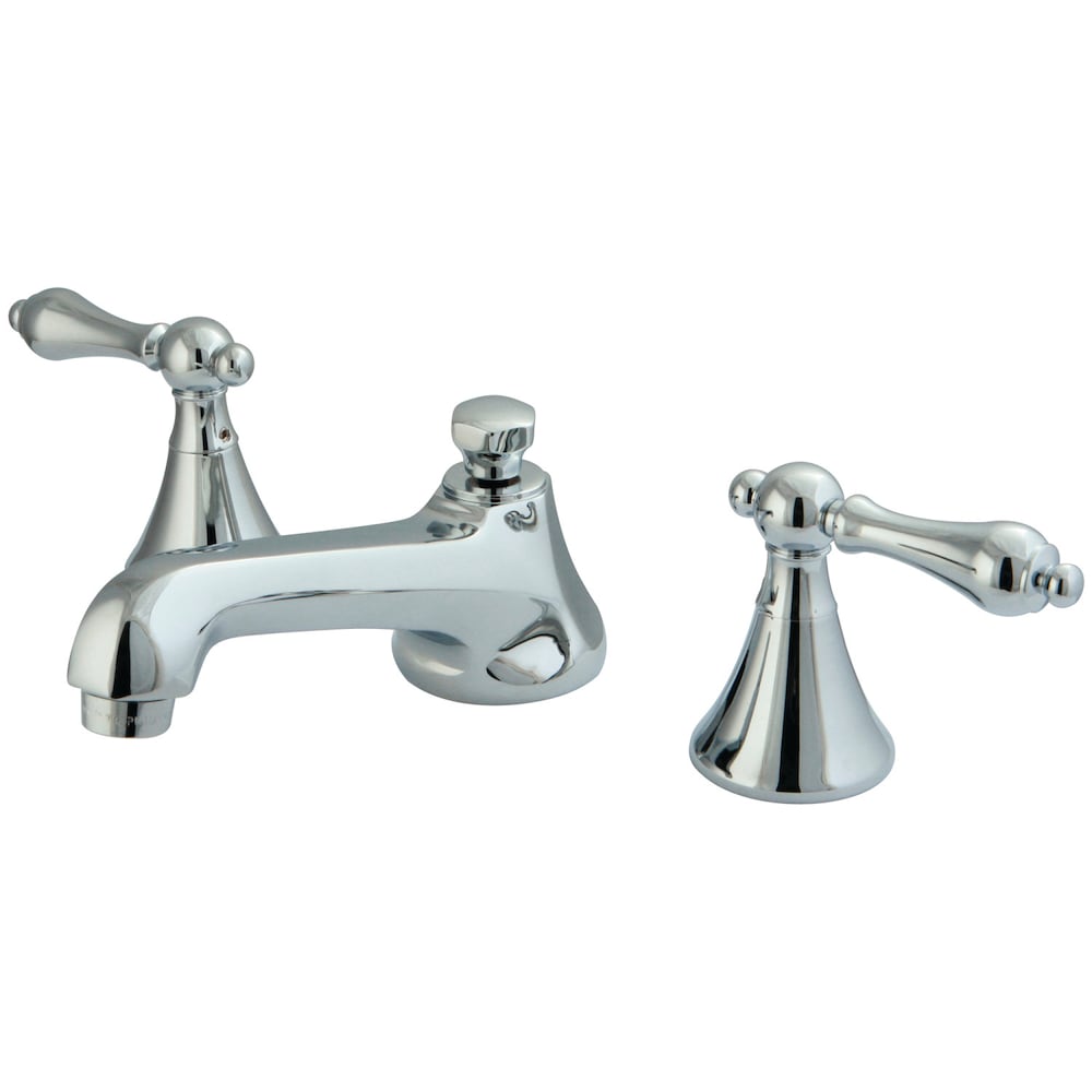 Robinet de salle de bain moderne à 2 poignées de 8 pouces en chrome