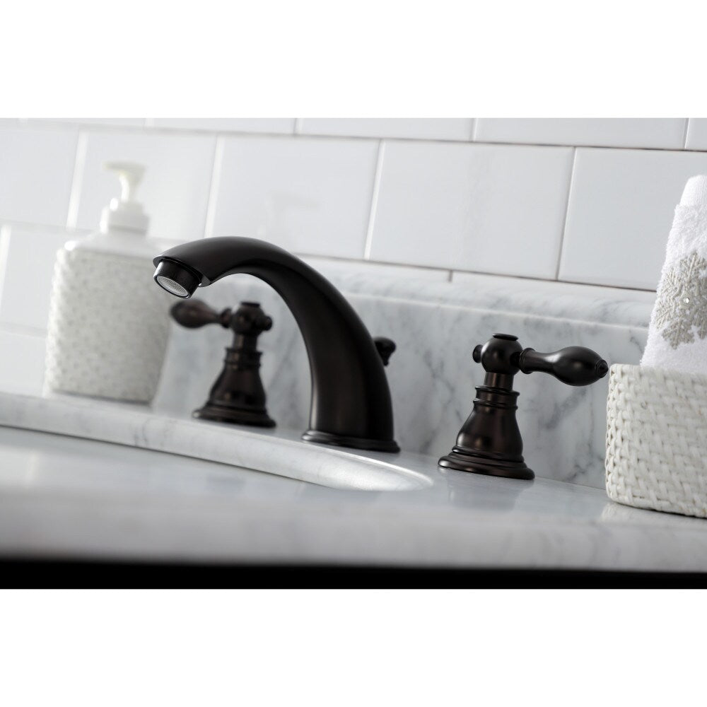Robinet de salle de bain à 2 poignées de 8 pouces de style American-Classic en bronze huilé
