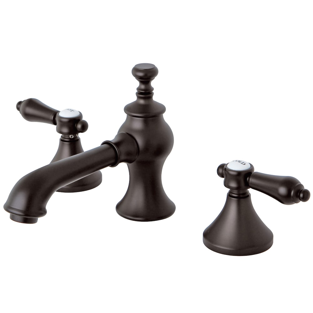 Robinet de salle de bain Heirloom à 2 poignées et à large bec de 8 pouces en bronze huilé