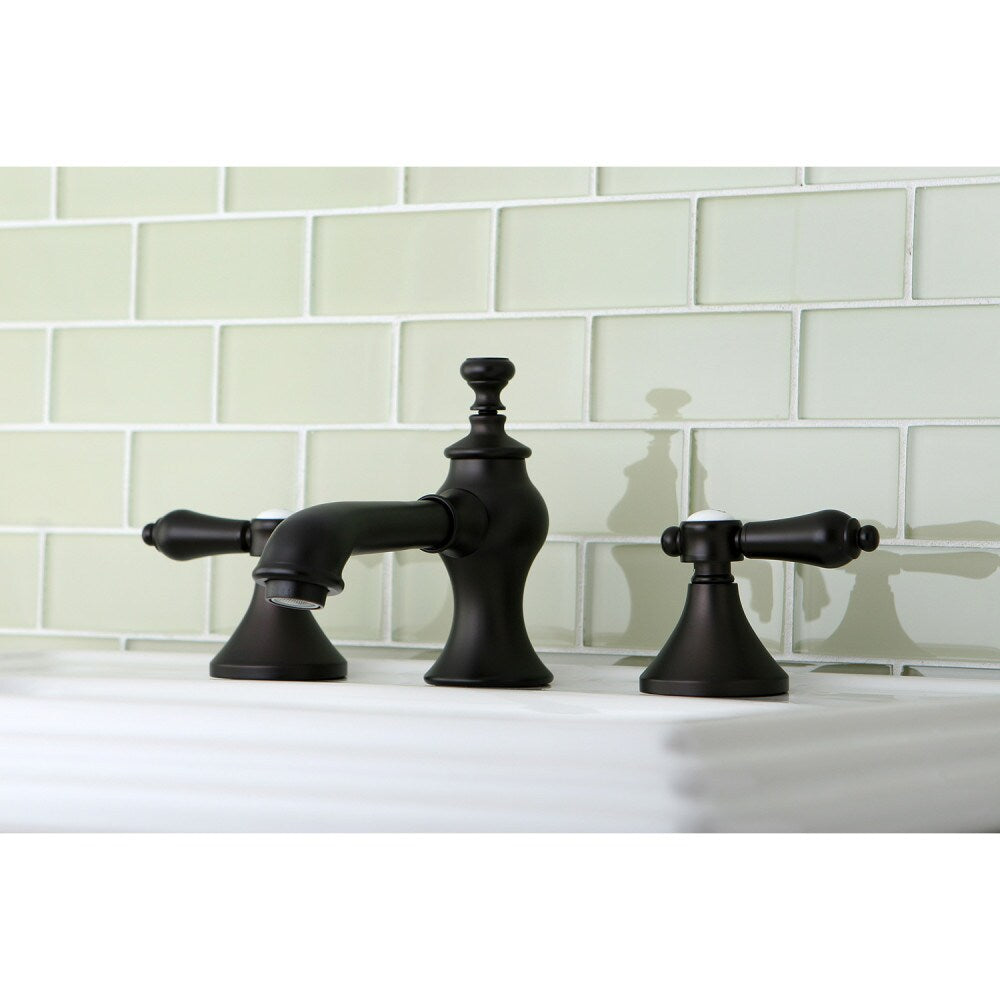 Robinet de salle de bain Heirloom à 2 poignées et à large bec de 8 pouces en bronze huilé