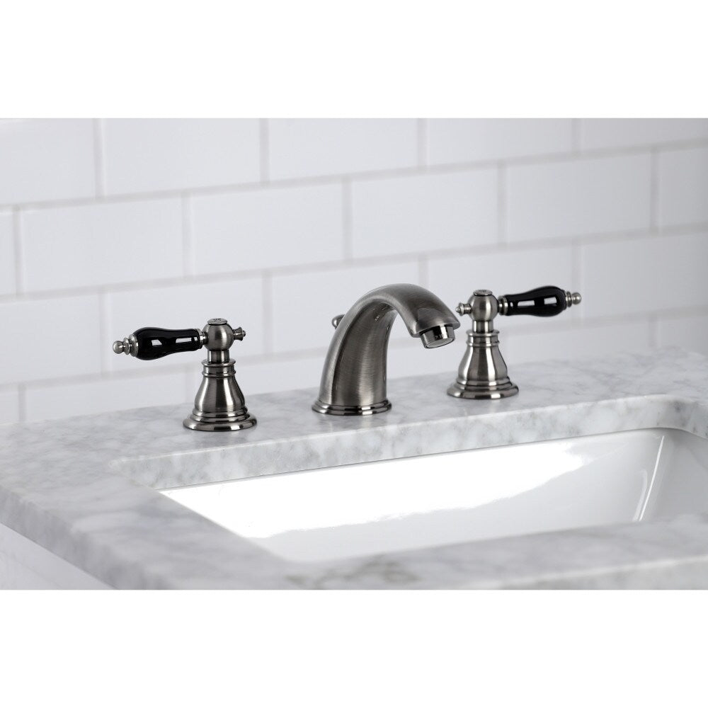 Duchess Classic 8 inch Widespread 2-Handle Bathroom Faucet in Black Stainless