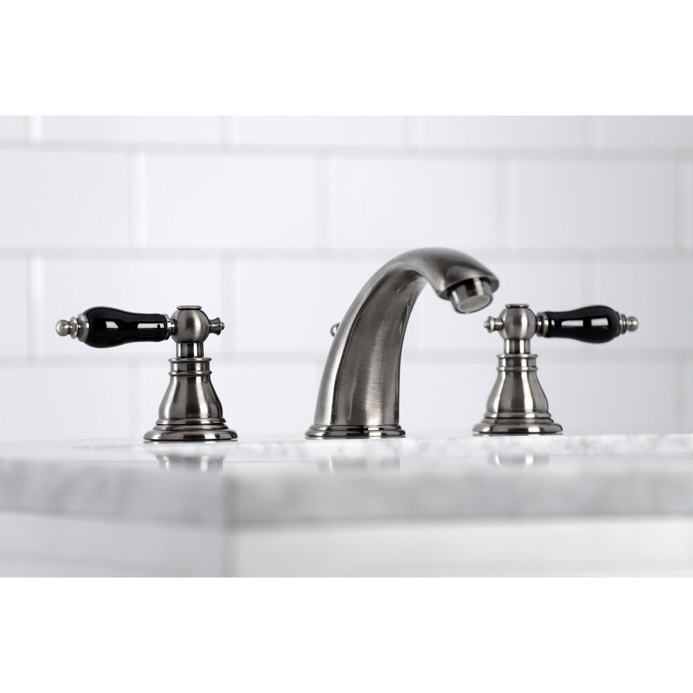 Duchess Classic 8 inch Widespread 2-Handle Bathroom Faucet in Black Stainless