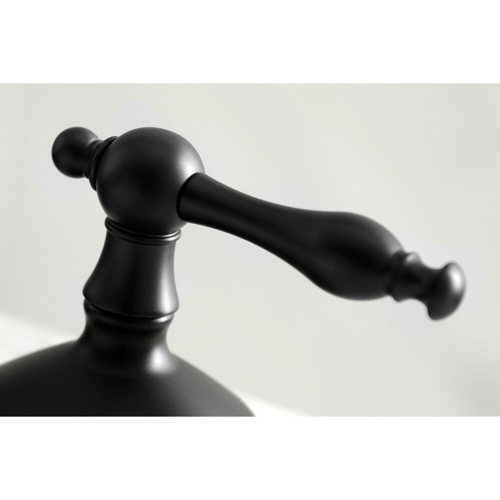 Heritage 8 inch Widespread 2-Handle Bathroom Faucet in Matte Black
