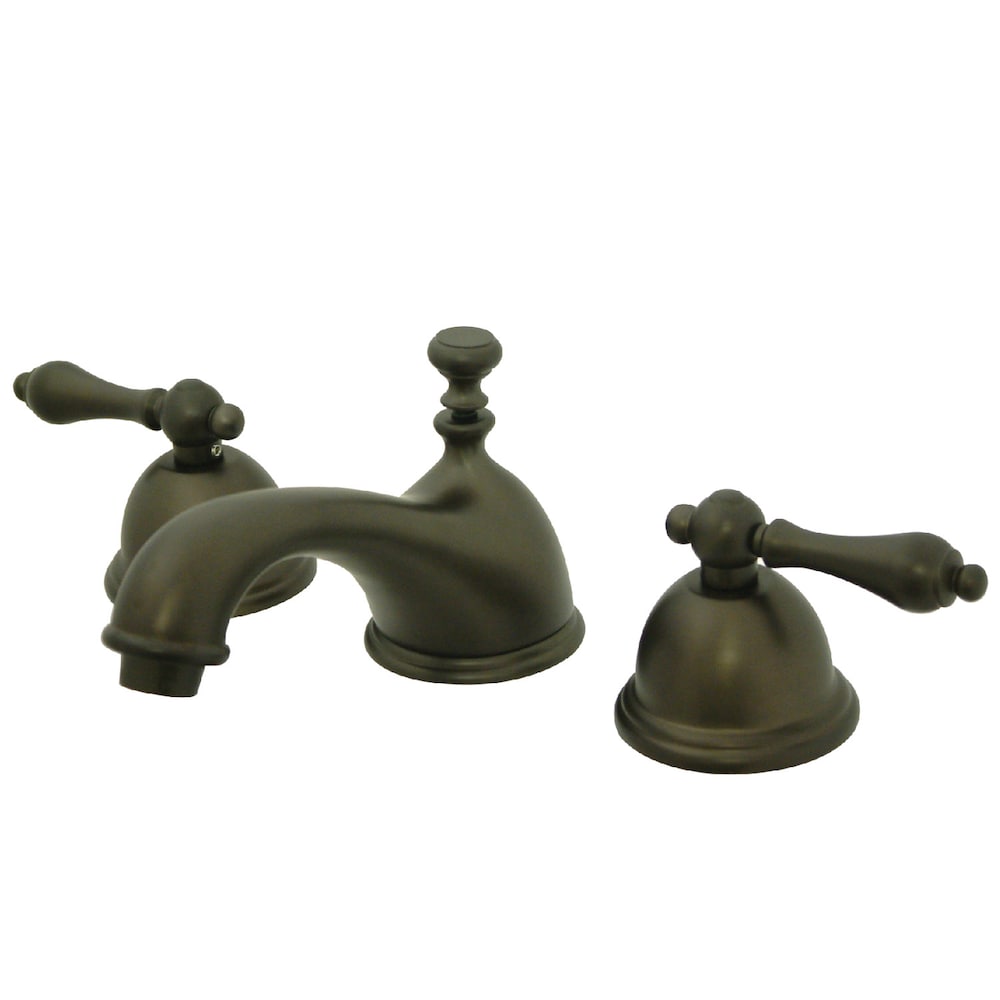 Robinet de salle de bain à 2 poignées de 8 pouces Restoration en bronze huilé