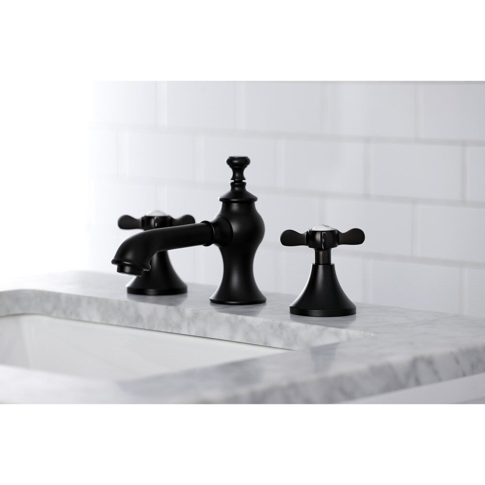 Essex 8 inch Widespread 2-Handle Bathroom Faucet in Matte Black