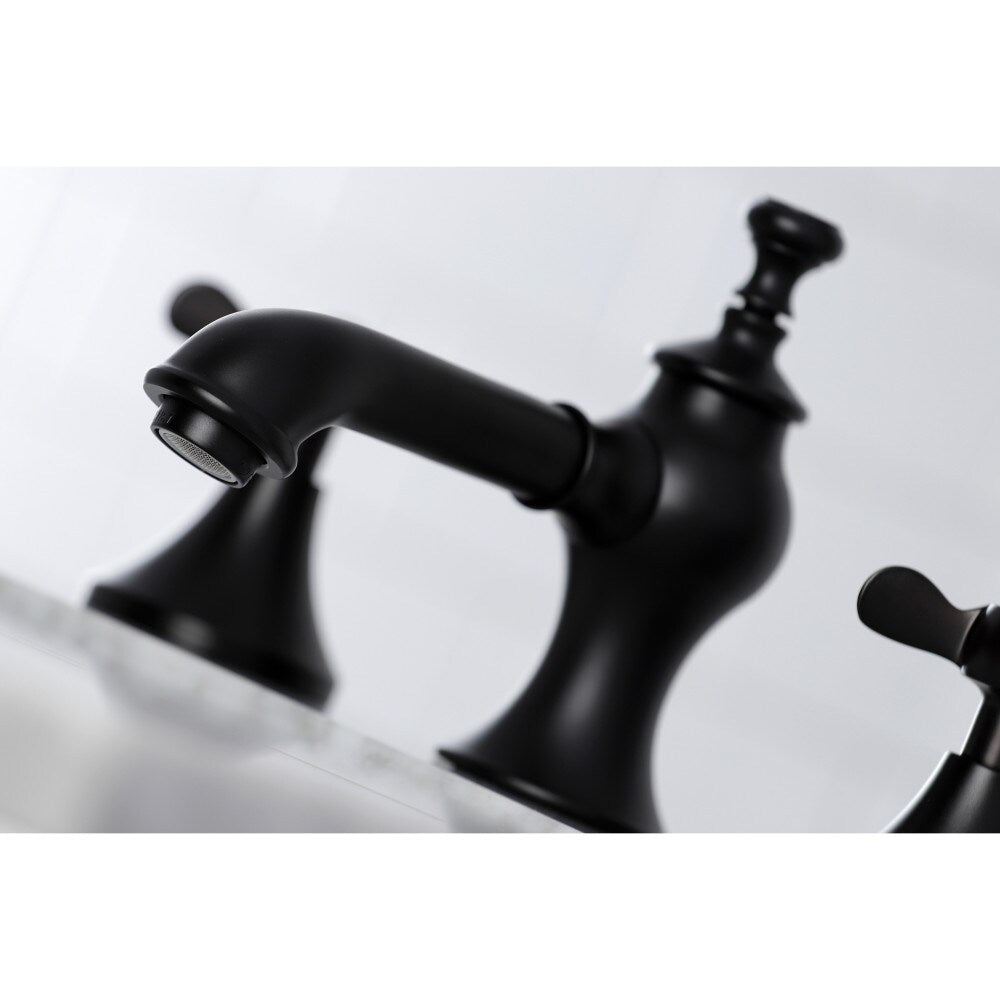 Essex 8 inch Widespread 2-Handle Bathroom Faucet in Matte Black