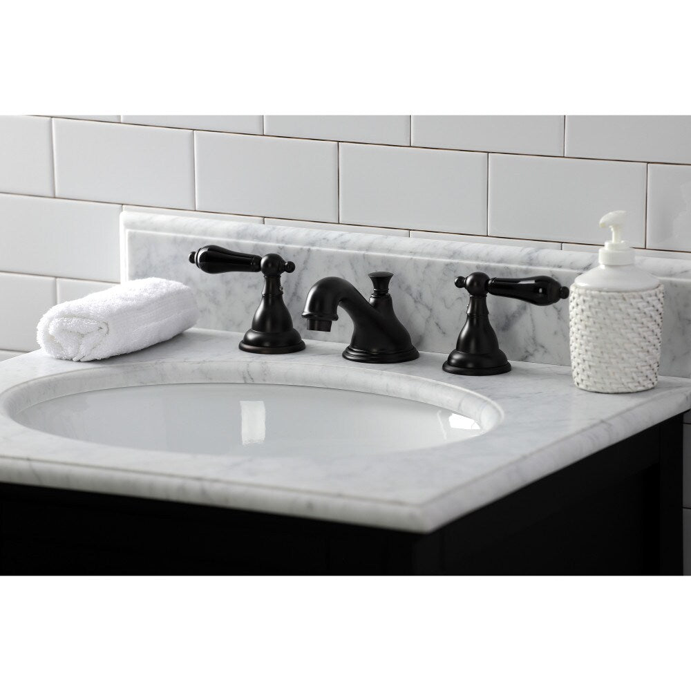 Robinet de salle de bain à 2 poignées en porcelaine de 8 pouces de Duchess en bronze huilé