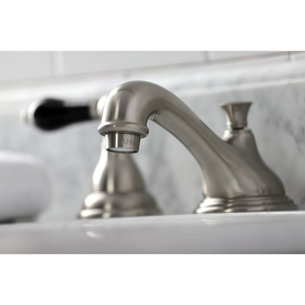 Duchess Porcelain Porcelain 8 inch Widespread 2-Handle Bathroom Faucet in Brushed Nickel
