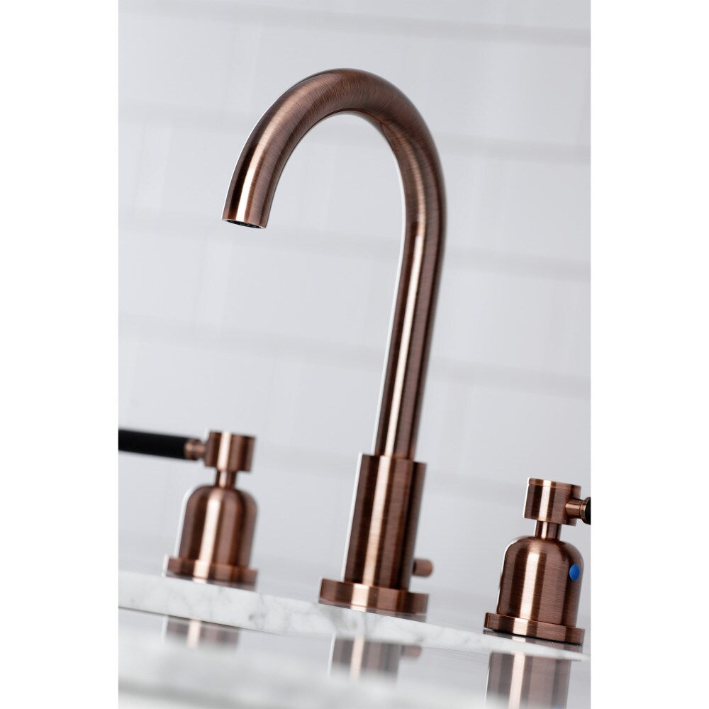 Kaiser 8 inch Widespread 2-Handle Bathroom Faucet in Antique Copper