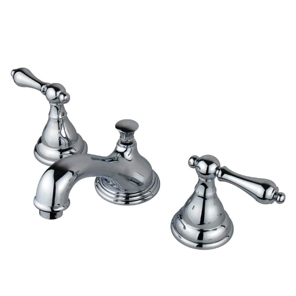 Robinet de salle de bain traditionnel à 2 poignées de 8 pouces en chrome