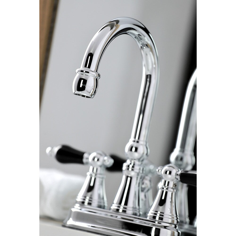 Robinet de salle de bain central Duchess de 4 pouces à 2 poignées en chrome poli