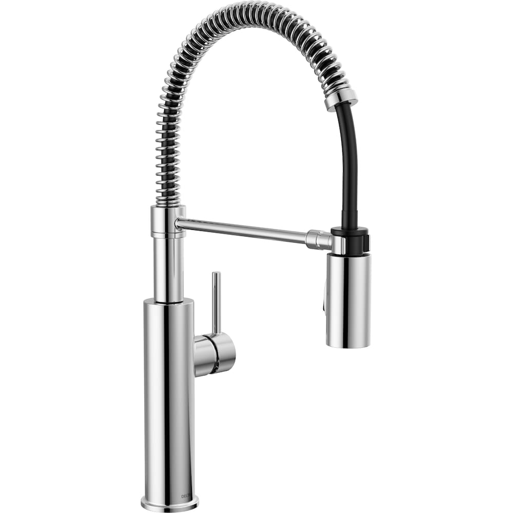 Antoni Single-Handle Pull-Down Sprayer Kitchen Faucet with Spring Spout in Chrome