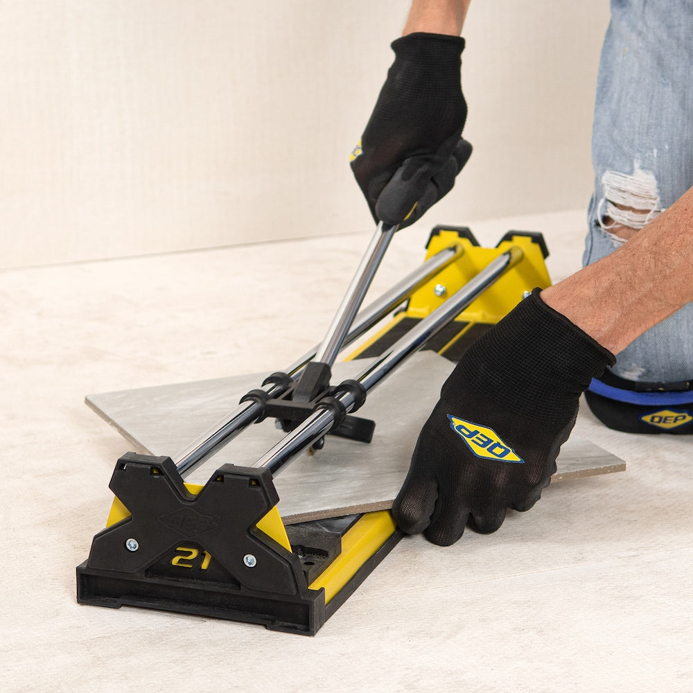 21 in. Professional Tile Cutter with 7/8 in. Titanium-Coated Tungsten Carbide Scoring Wheel
