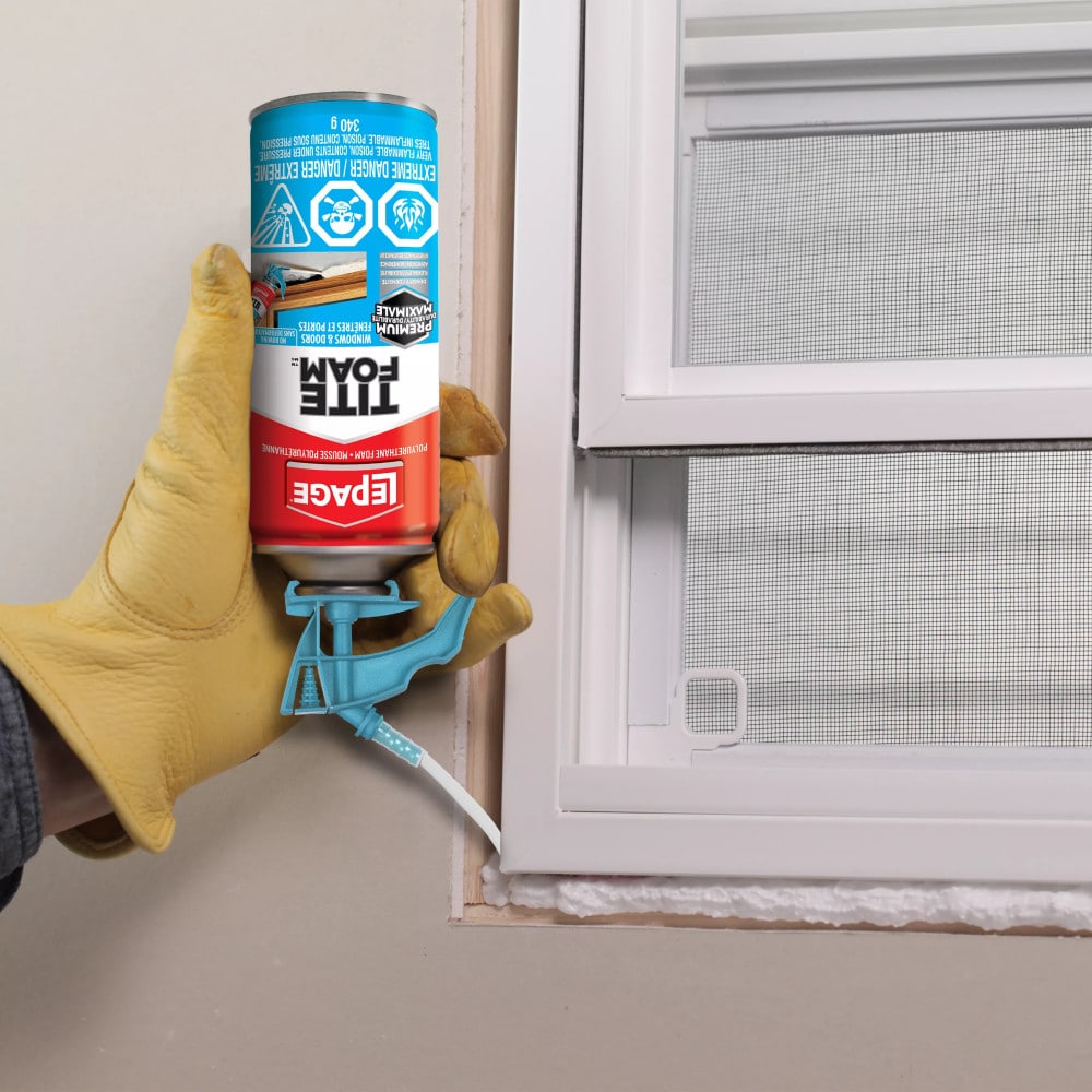 Mastic isolant en mousse pulvérisée pour fenêtres et portes Tite Foam, intérieur/extérieur, 340 g