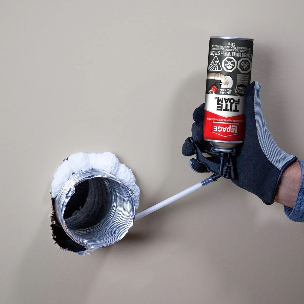 Mastic isolant en mousse pulvérisée Tite Foam Big Gaps, intérieur/extérieur, 340 g