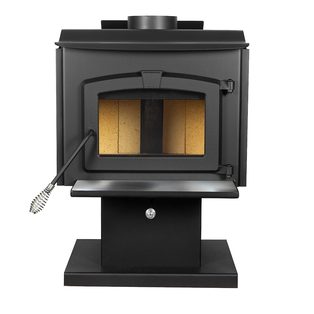1,800 sq. ft. Wood Stove with Stainless Steel Ash Lip and Blower