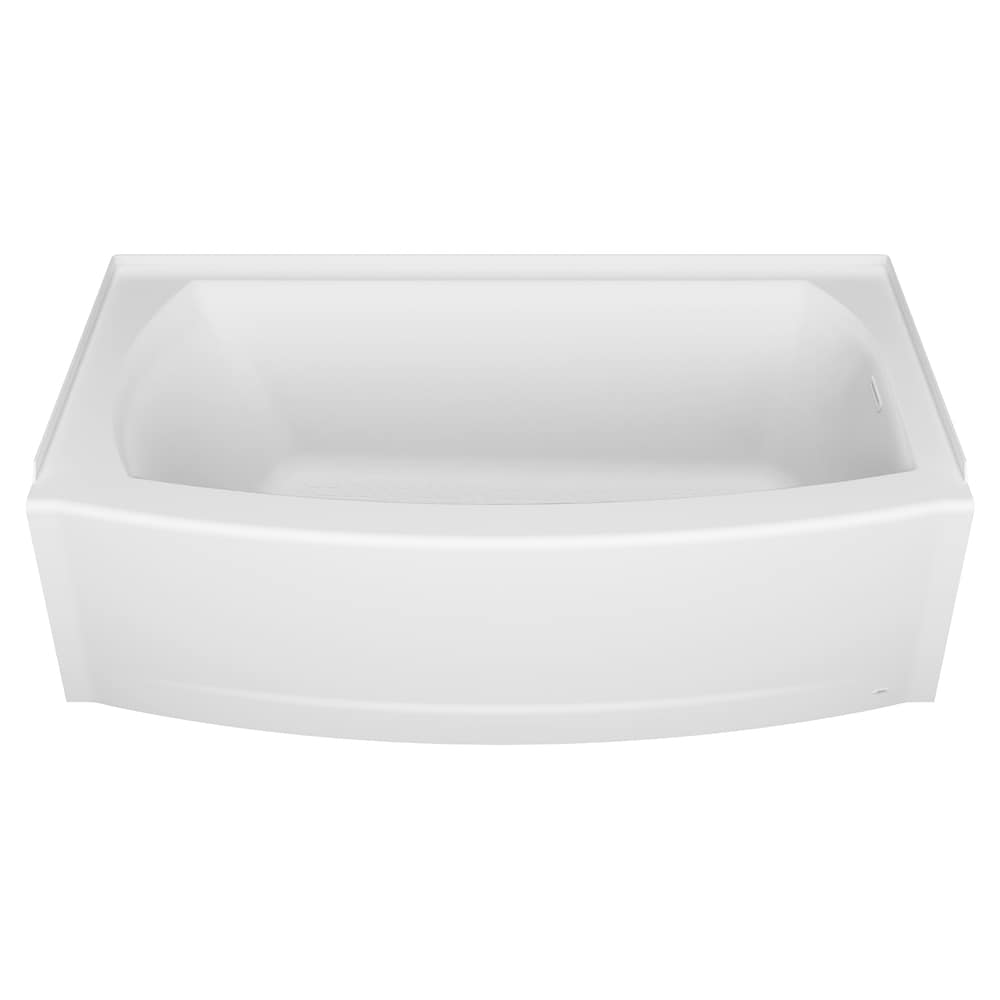 Ovation Curve 5x30 inch Integral Apron Bathtub with Right-hand Outlet with Deep Soak Drain