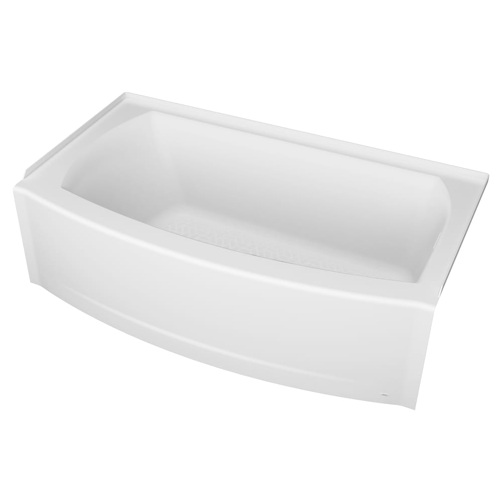 Ovation Curve 5x30 inch Integral Apron Bathtub with Right-hand Outlet with Deep Soak Drain