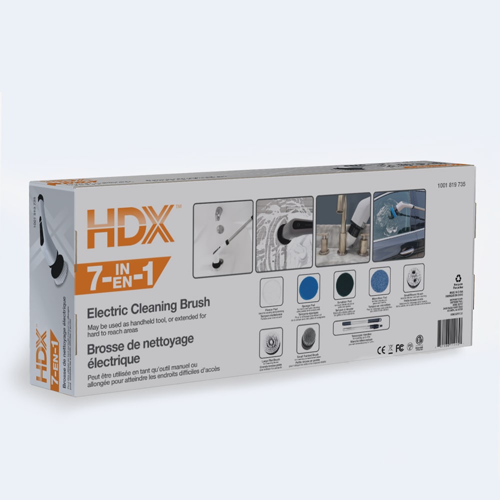 7-in-1 Multi-Purpose Cordless Electric Cleaning Brush with Rechargeable Battery