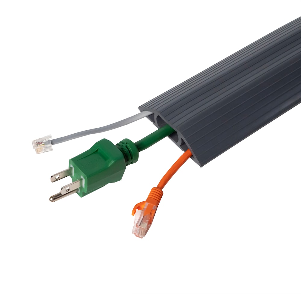 Protecteur de cordon Cable Man 3 pouces x 5 pieds, gris