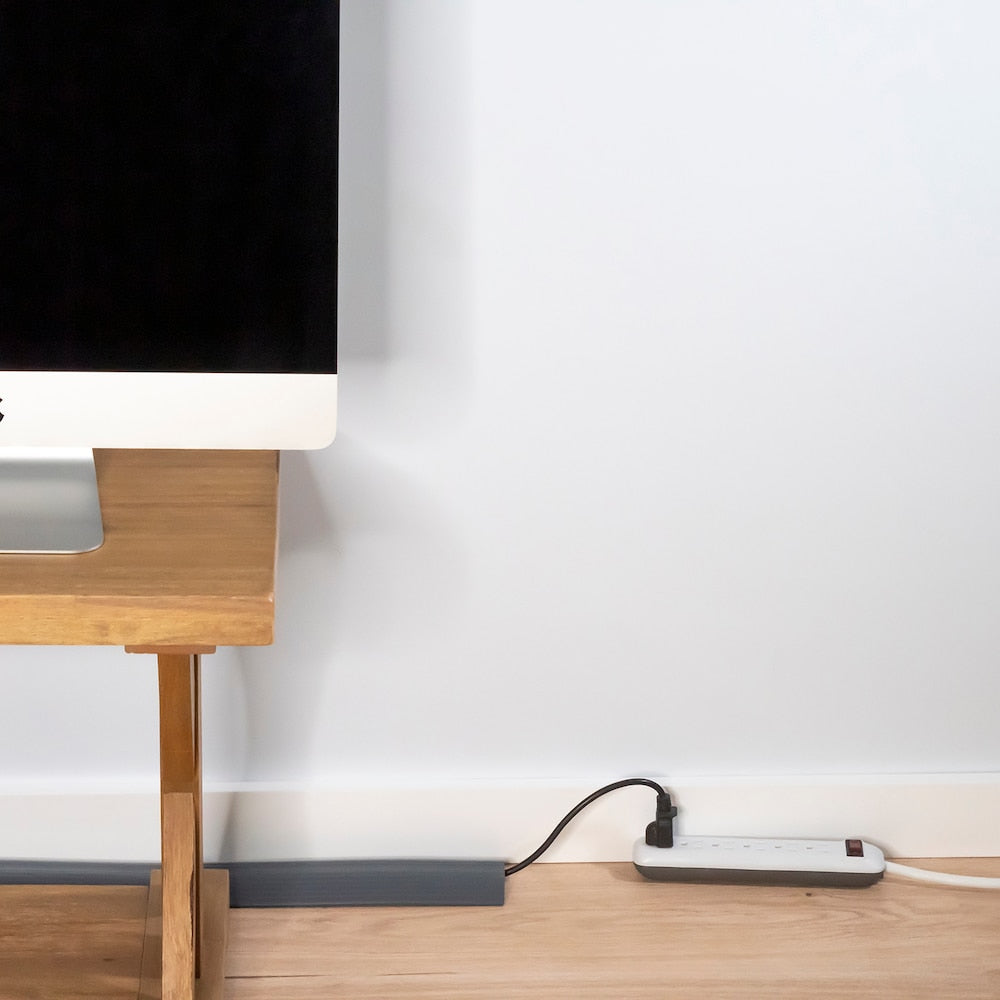 Protecteur de cordon Cable Man 3 pouces x 5 pieds, gris