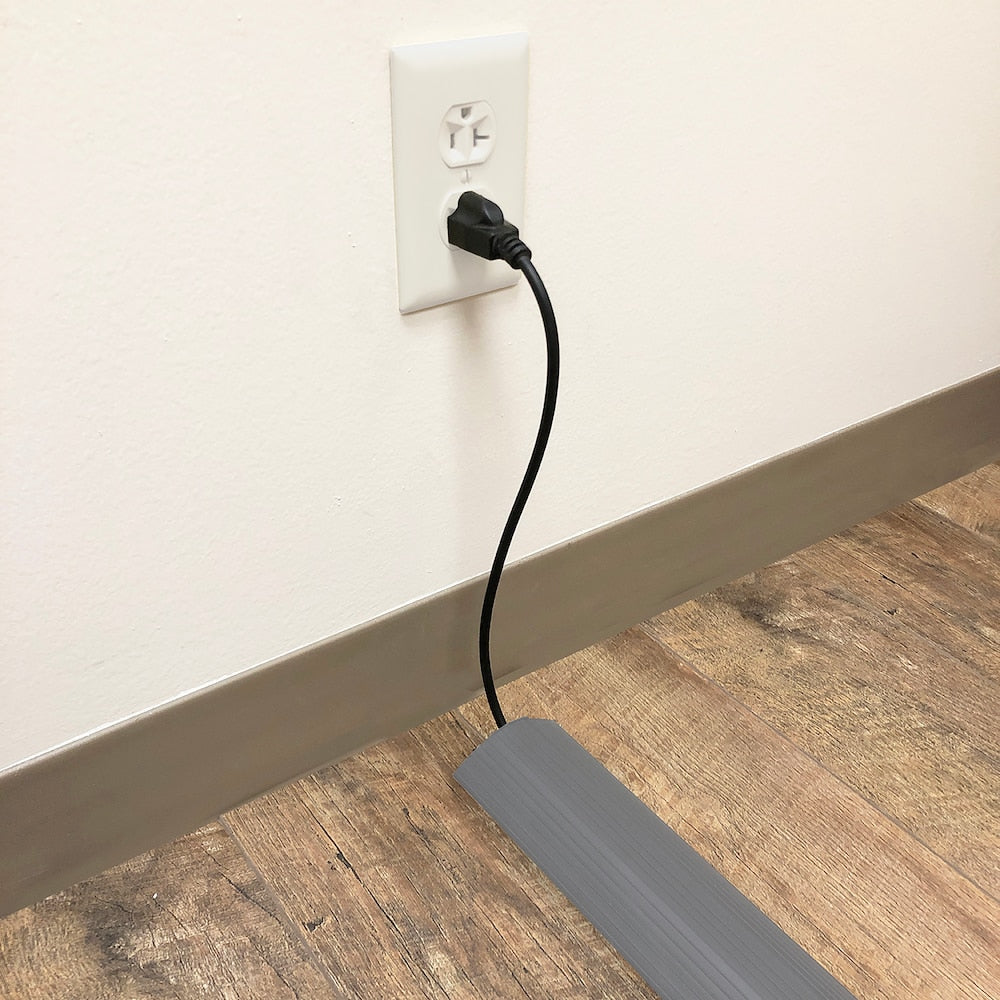 Protecteur de cordon Cable Man 3 pouces x 10 pieds, gris