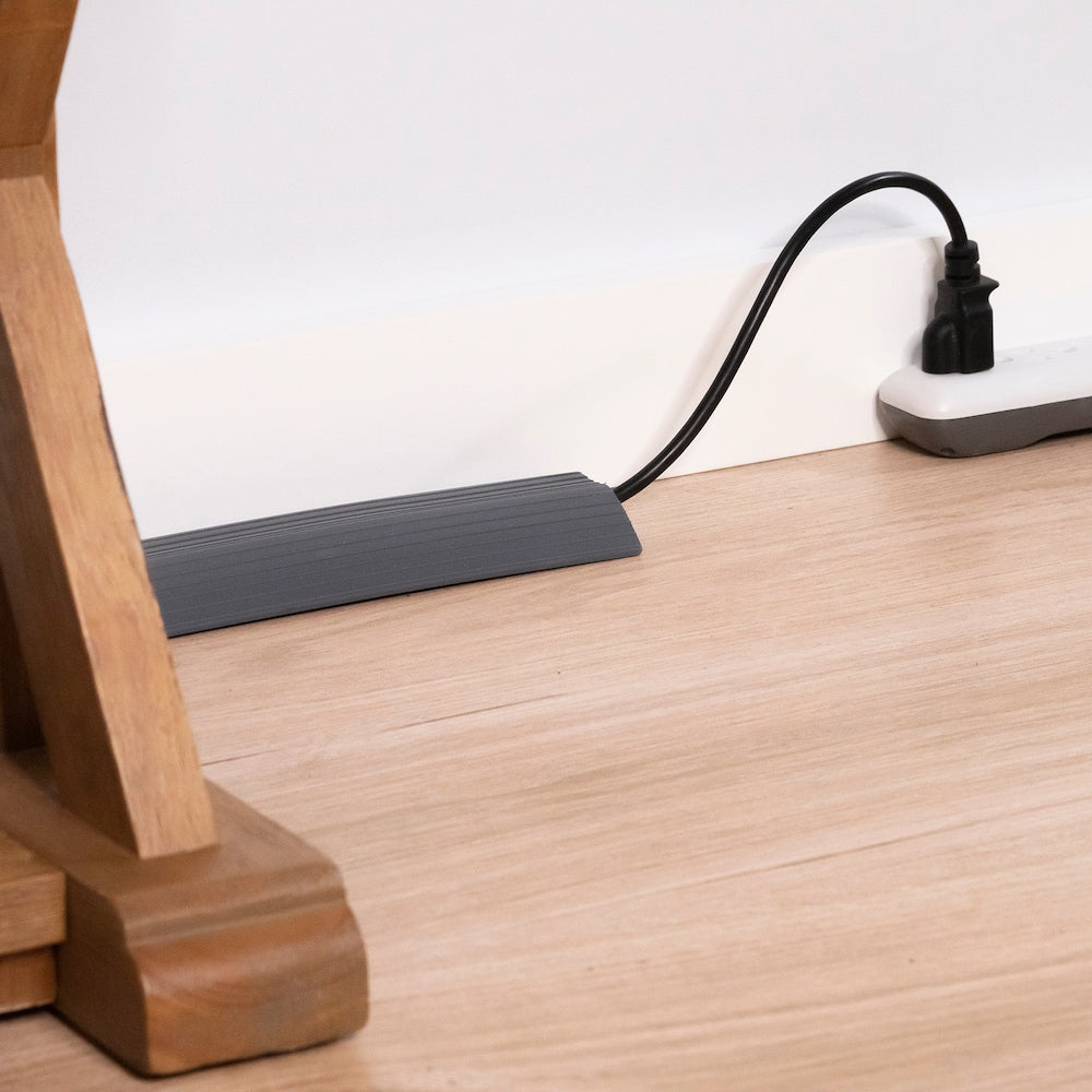 Protecteur de cordon Cable Man 3 pouces x 10 pieds, gris