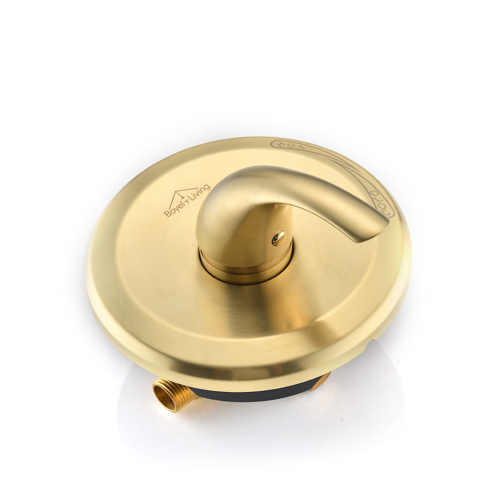 Valve d'équilibrage de pression à fonction unique avec kit de garniture à poignée unique en or brossé