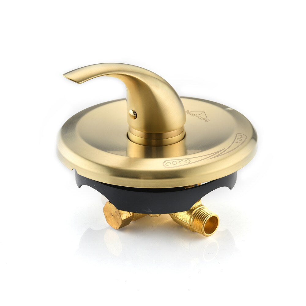 Valve d'équilibrage de pression à fonction unique avec kit de garniture à poignée unique en or brossé