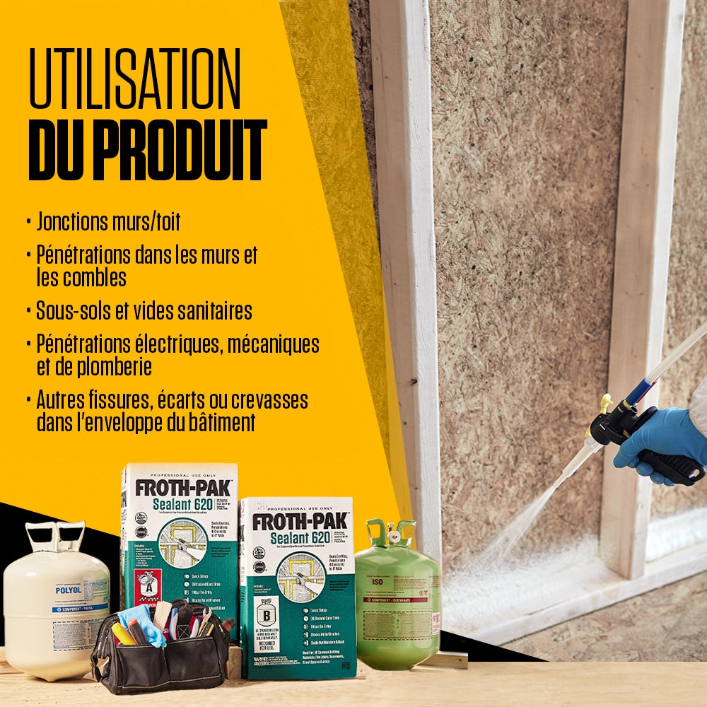 620 Low GWP Spray Foam Sealant Kit