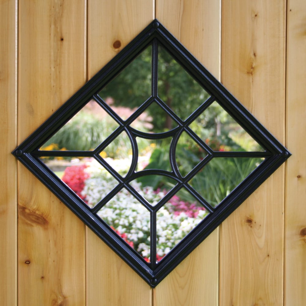 15in x 15in Square Diamond Black Cast Aluminum Fence and Gate Insert 12 Units