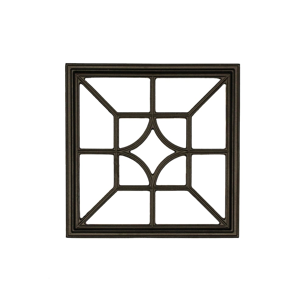 15in x 15in Square Diamond Black Cast Aluminum Fence and Gate Insert 12 Units