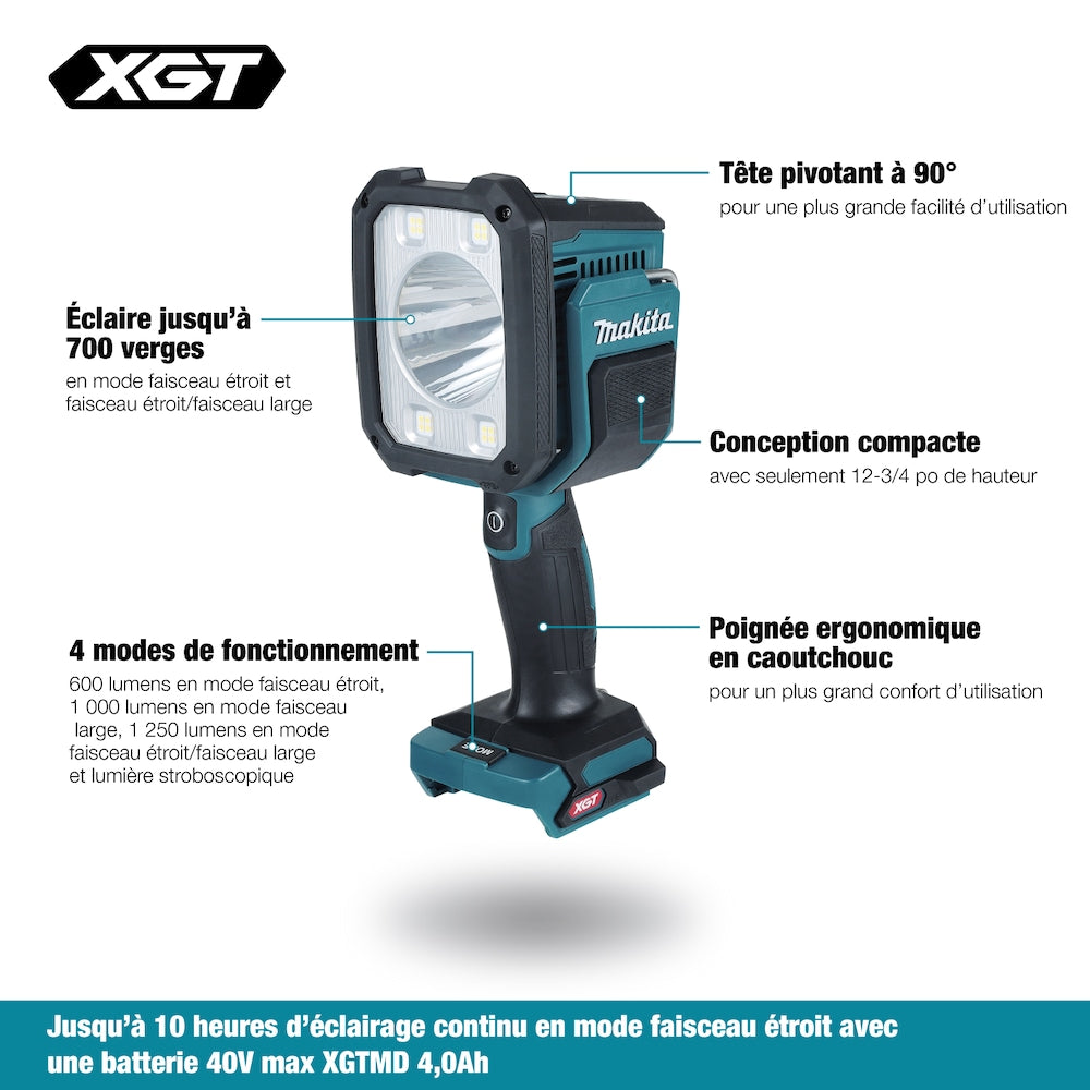 40Vmax XGT Cordless 1,250 Lumens LED Spot-Light/Flashlight (Tool Only)