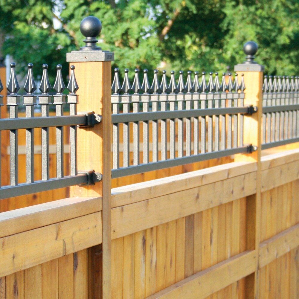 4in x 4in Black Aluminum Ornamental Ball Post Cap 12 Units