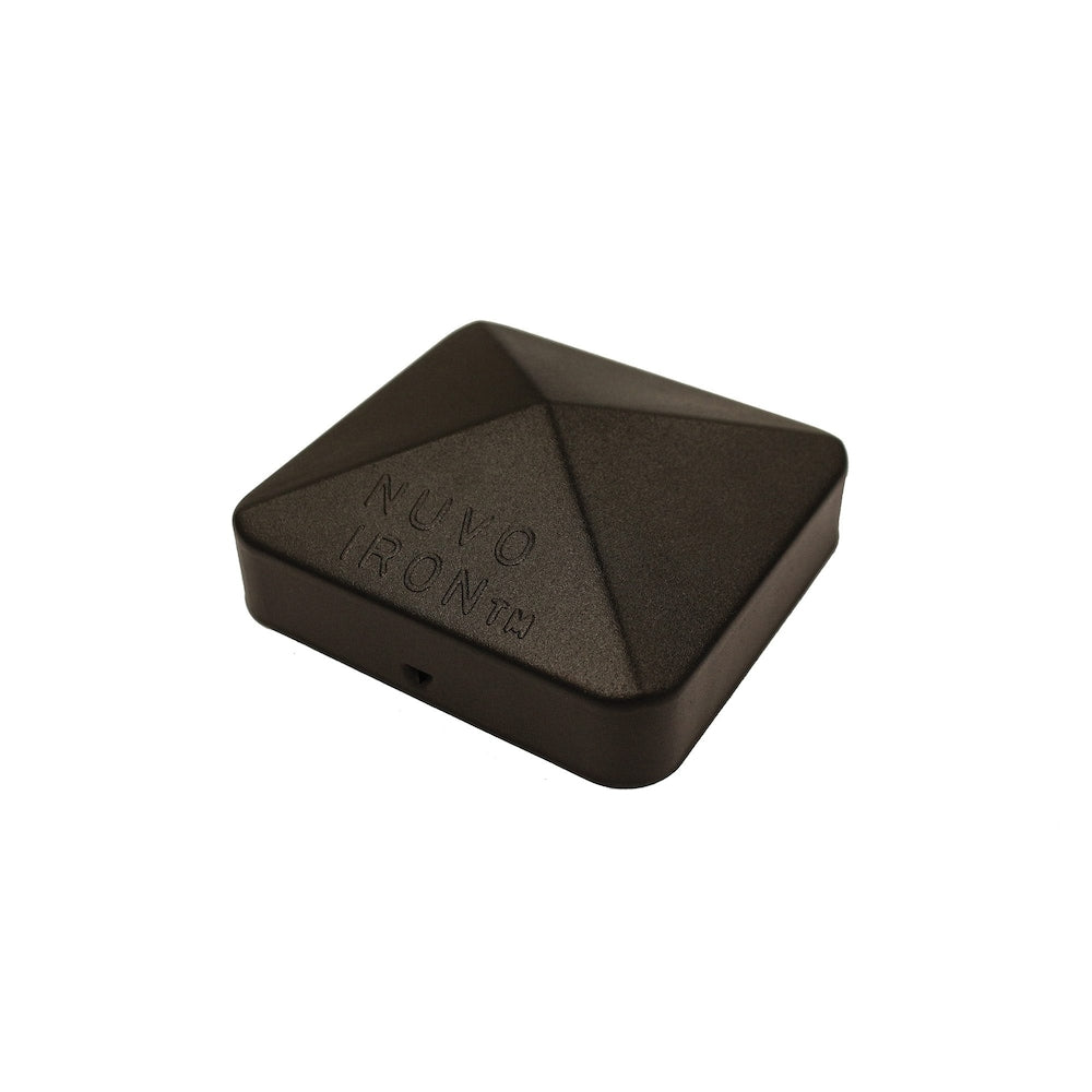 4in x 4in Black Eazy-Cap Patented Pyramid Post Cap 72 Units